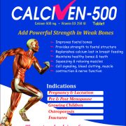 Calciven-500 cALCIUM 500 mg + Vitamin D3 250 IU Tablet made by Wantura Laboratories