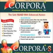 Flyer of Corpora Tablet made by Wantura Laboratories
